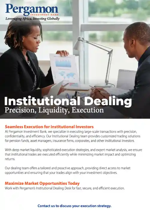 Institutional Investment (Dealing) with Pergamon Investment Bank